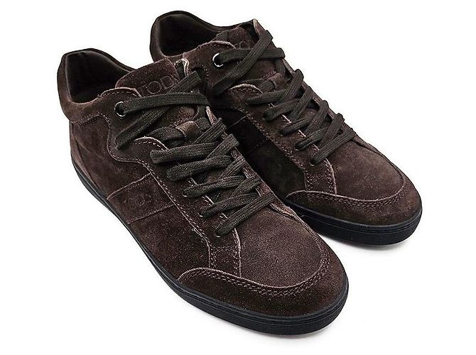 Tod's Wildleder-Mid-Top-Sneaker Braun - Ansicht 3