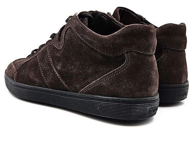 Tod's Wildleder-Mid-Top-Sneaker Braun - Ansicht 4