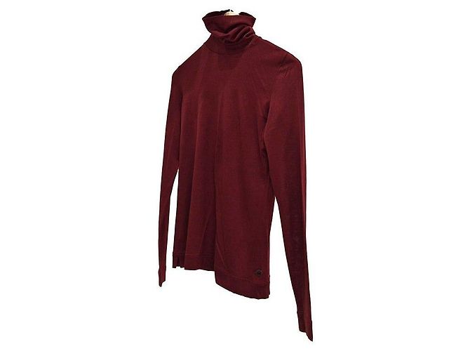 Loro Piana Kaschmir-Seiden-Pullover mit Rollkragen in Rot - Ansicht 2