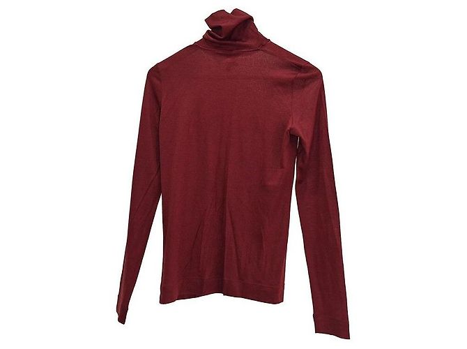 Loro Piana Kaschmir-Seiden-Pullover mit Rollkragen in Rot - Ansicht 3
