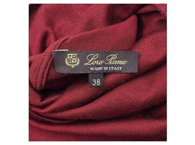 Loro Piana Kaschmir-Seiden-Pullover mit Rollkragen in Rot - Ansicht 4