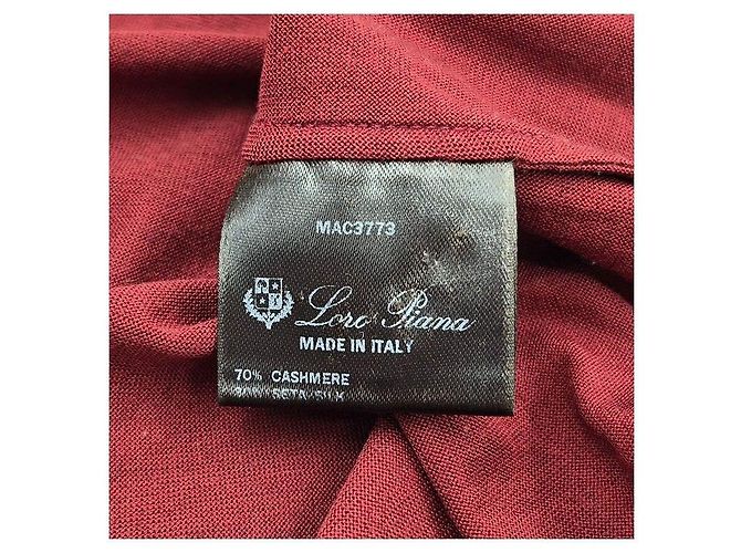 Loro Piana Kaschmir-Seiden-Pullover mit Rollkragen in Rot - Ansicht 5