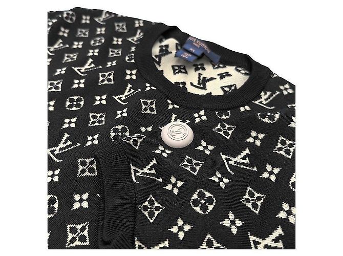 Louis Vuitton Monogram Short Sleeve Knit Black - view 5