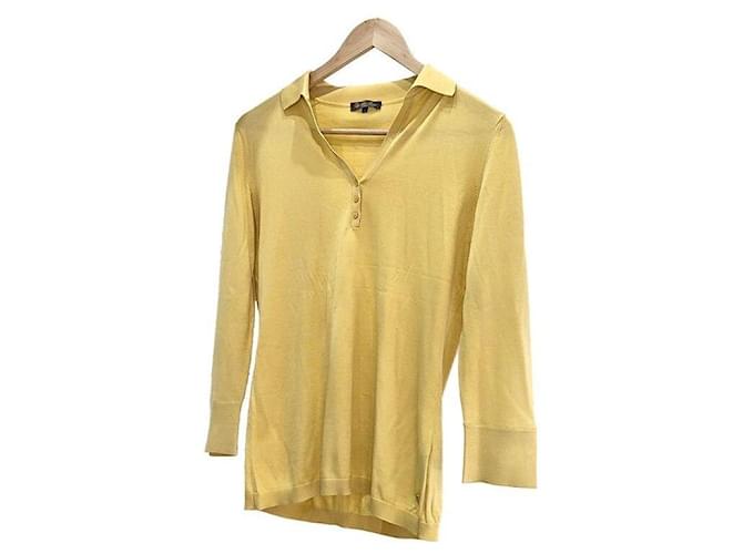 Loro Piana Polo de seda Amarillo - vista 2
