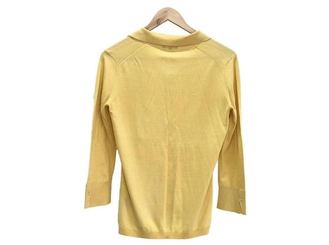 Loro Piana Polo de seda Amarillo - vista 3