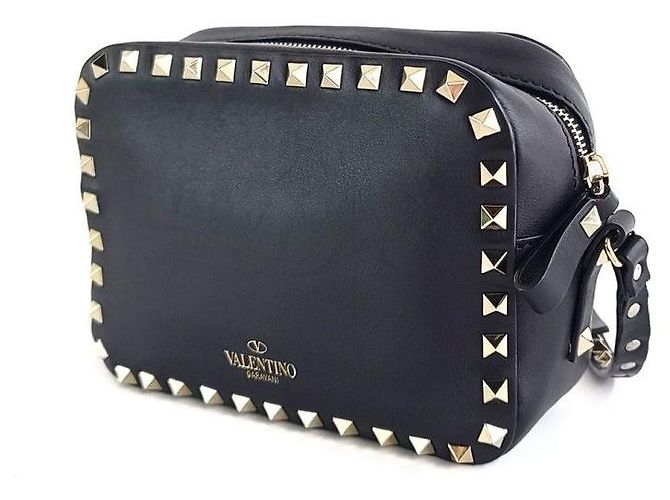 Valentino Rockstud Umhängetasche Schwarz - Ansicht 2