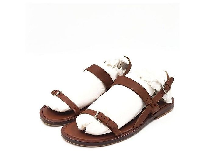 Hermès Sandalias de cuero Castaño - vista 2