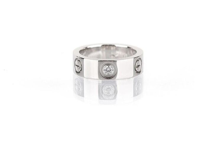 Love Cartier Liebesring aus Platin mit Diamant Silber - Ansicht 4