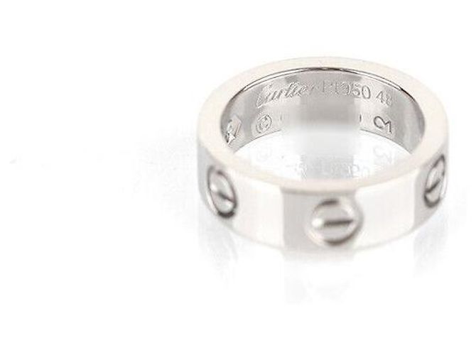 Love Cartier Liebesring aus Platin mit Diamant Silber - Ansicht 5