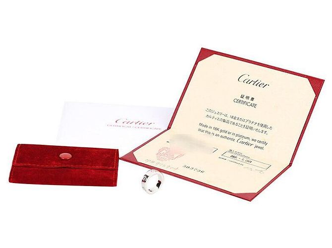 Love Cartier Liebesring aus Platin mit Diamant Silber - Ansicht 6