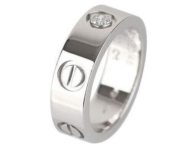 Love Cartier Liebesring aus Platin mit Diamant Silber - Ansicht 7