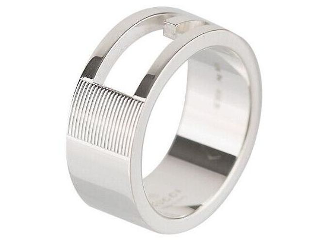 Gucci Anello in Argento con Logo Taglia - vista 6