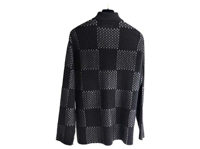 Louis Vuitton Damier RIB Cardigan Schwarz - Ansicht 3