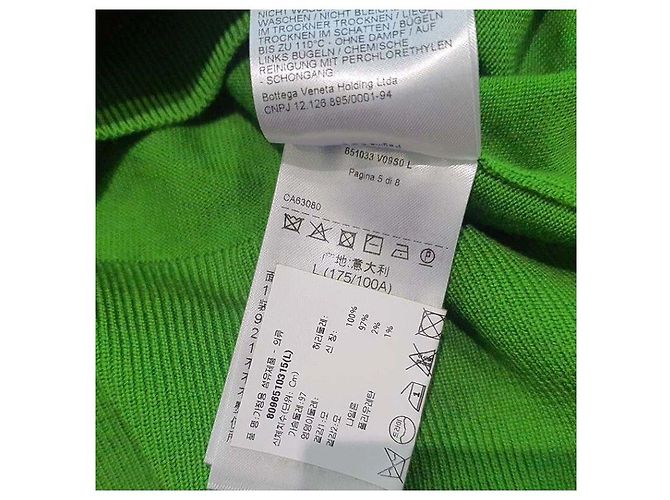 Bottega Veneta Wool Button Cutout Knit Green - view 7