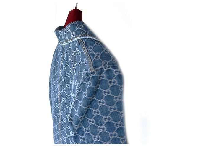 Gucci Top de jacquard denim Azul - vista 4