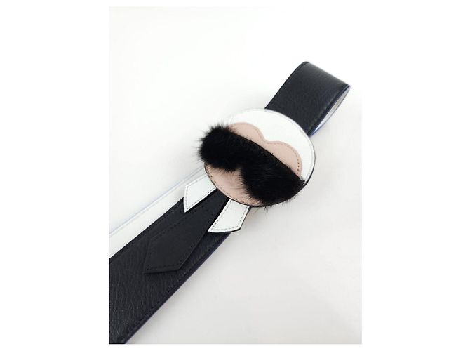 Fendi Cinghia per spalla in pelle di visone D'oro - vista 2