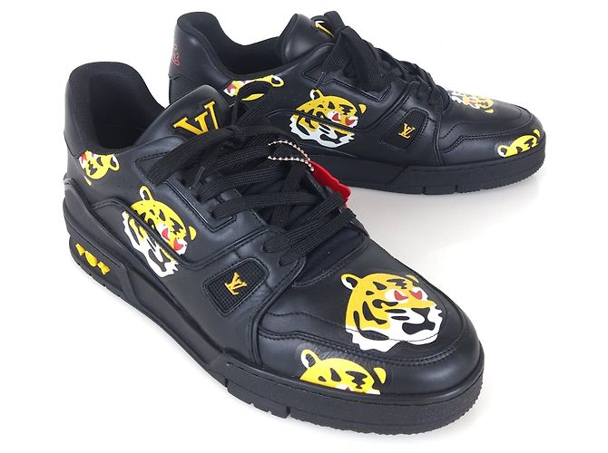 Louis Vuitton Sneakers Nigo Trainer Nero - vista 2