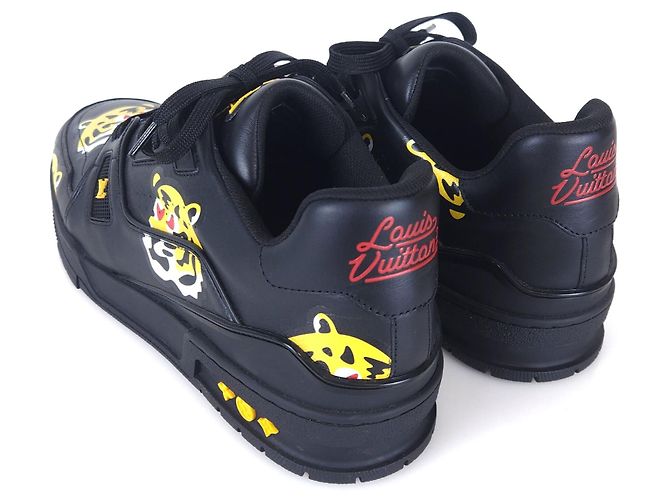 Louis Vuitton Sneakers Nigo Trainer Nero - vista 3