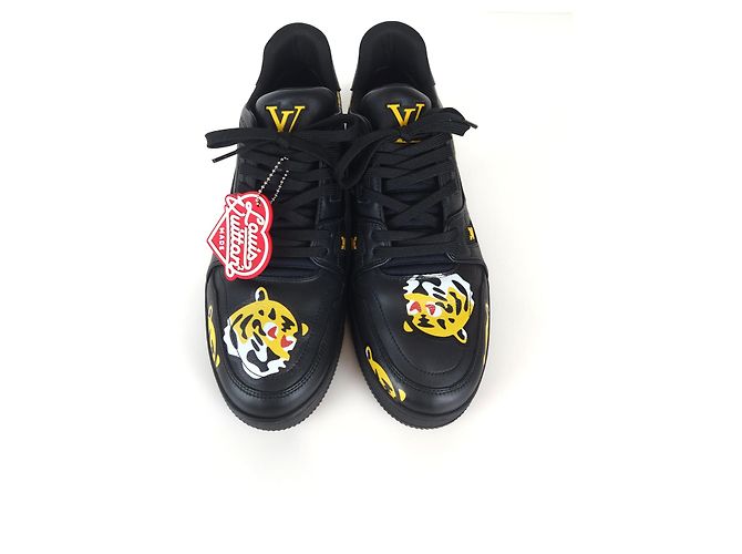 Louis Vuitton Sneakers Nigo Trainer Nero - vista 4