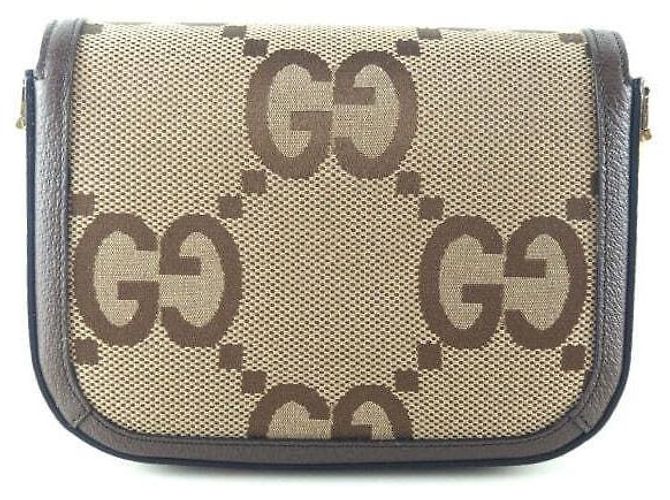Gucci Borsa a Spalla Crossbody Horsbit GG Jumbo - vista 3