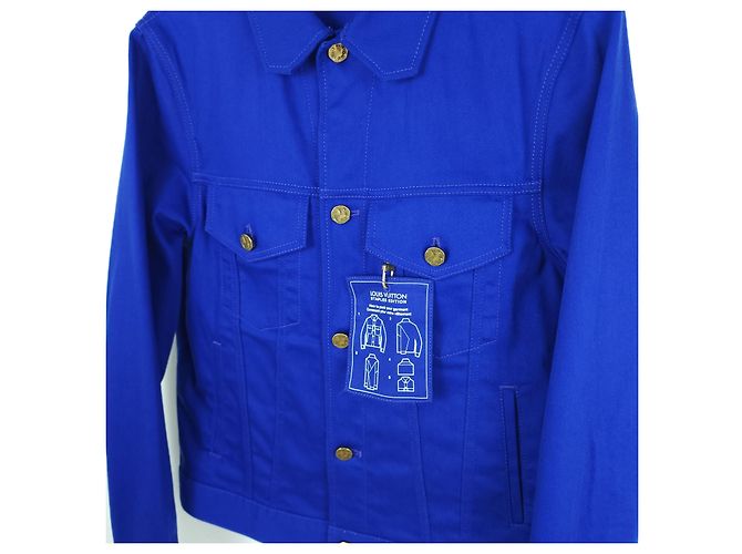 Louis Vuitton DNA Jeansjacke Blau - Ansicht 2