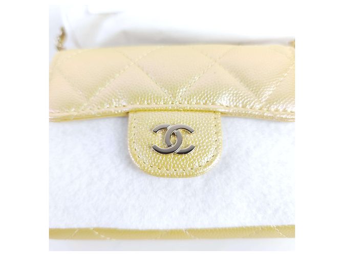 Chanel Cartera de cadena caviar clásica Dorado - vista 2