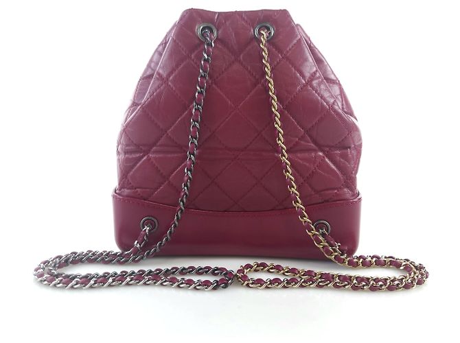 Chanel Zaino Gabrielle Rosso - vista 3