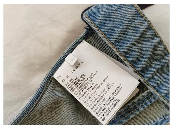 Top bralette de denim Prada IT38 Azul - vista 4