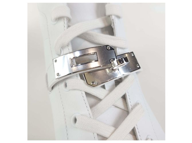 Hermès Sneakers Kelly Daydream Argento - vista 5