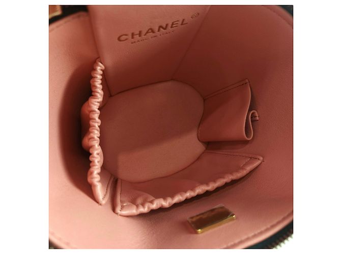 Chanel Borsa a spalla con manico superiore, astuccio cosmetico brevettato Nero - vista 6
