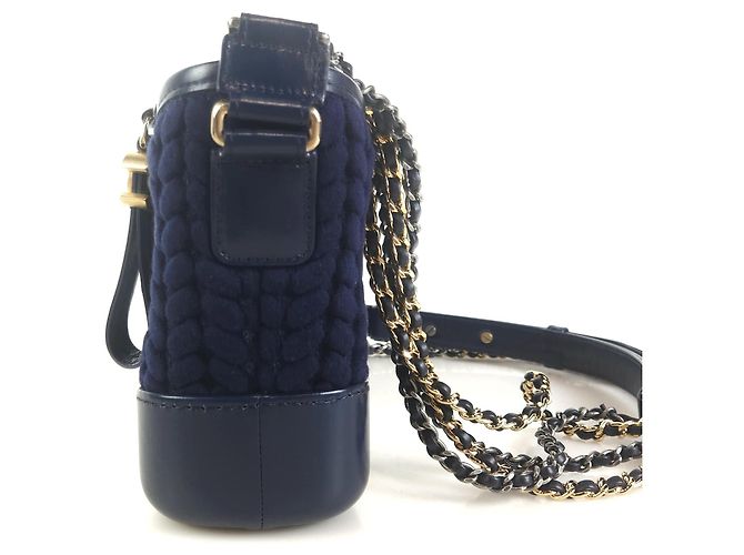 Chanel Borsa hobo in maglia Gabrielle Nero - vista 3
