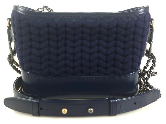 Chanel Borsa hobo in maglia Gabrielle Nero - vista 4