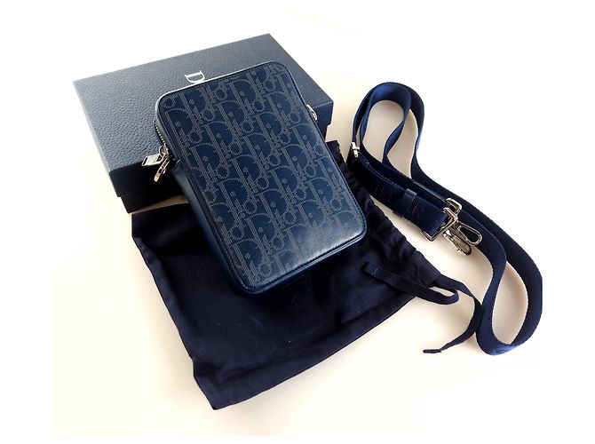 Dior Borsa a tracolla Oblique World Tour Nero - vista 6