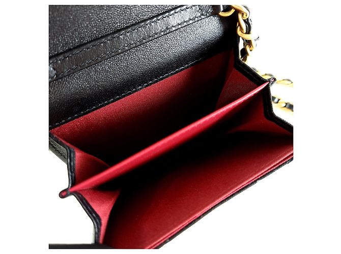 Chanel 19 Chanel Bolsa transversal com corrente e aba em couro de cordeiro Multicor - vista 5