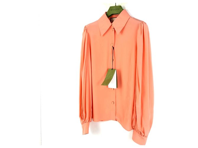 Gucci Camisa de seda con volumen puff - vista 2