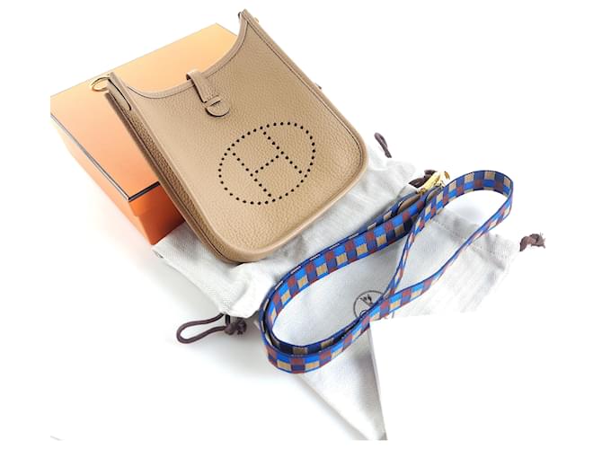Hermès Borsa a tracolla Evelyn Arancione - vista 6