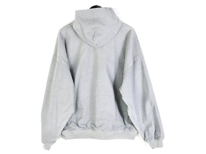 Balenciaga Giacca con cappuccio e zip Trompe-l'œil - vista 3