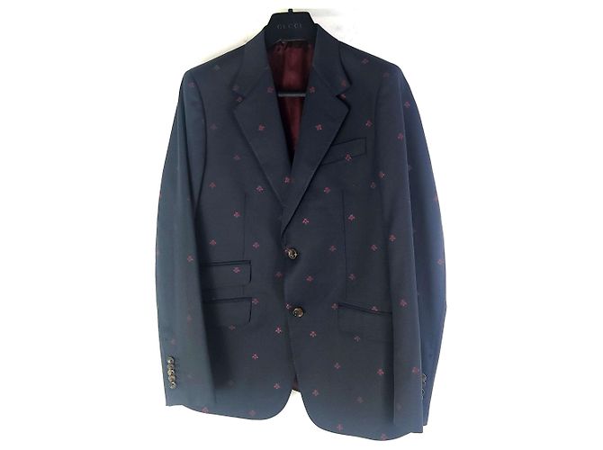Gucci Traje con bordado de abeja Negro - vista 3