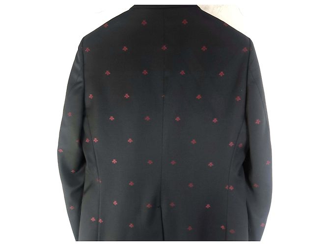 Gucci Traje con bordado de abeja Negro - vista 6