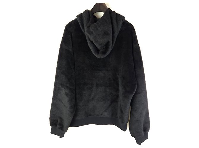 Céline Moletom com capuz de alpaca Preto - vista 3