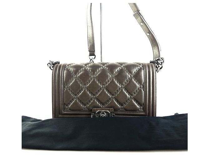 Chanel Borsa a tracolla Boy Wild Stitch con pattina Nero - vista 7
