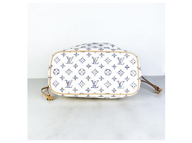 Louis Vuitton Borsa a spalla Neverfull in tessuto jacquard con monogramma Multicolore - vista 3