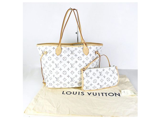 Louis Vuitton Borsa a spalla Neverfull in tessuto jacquard con monogramma Multicolore - vista 6