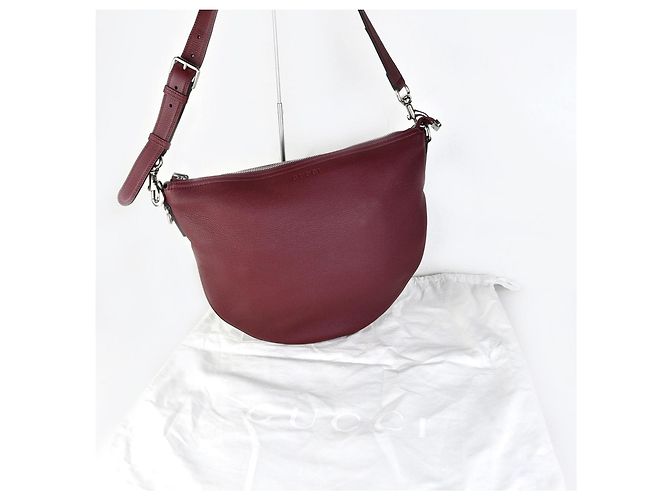 Gucci Borsa a tracolla in pelle rossa Ancora - vista 6