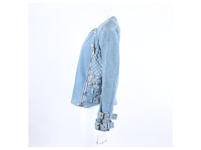 Balmain Jeansjacke Blau - Ansicht 2