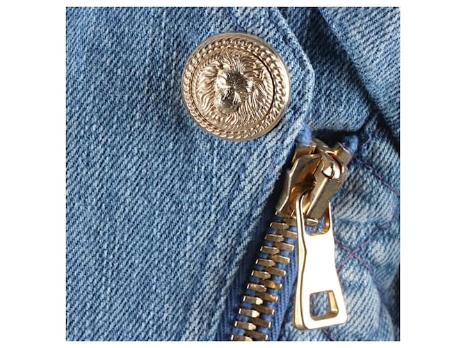 Balmain Jeansjacke Blau - Ansicht 4