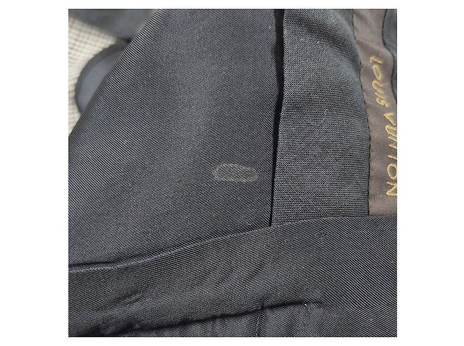 Louis Vuitton Pantaloni in lana e seta a quadri Multicolore - vista 6