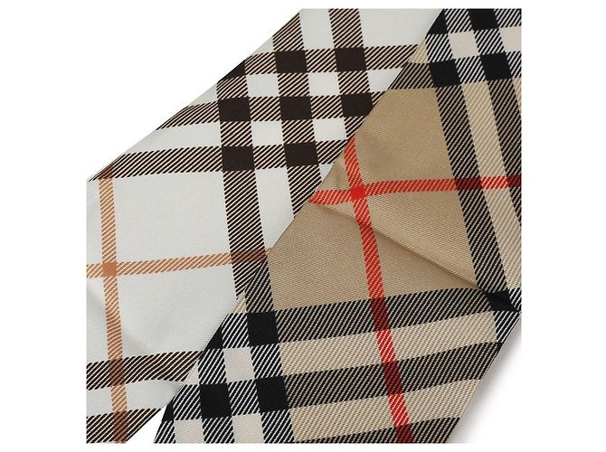 Burberry Seidenschal mit Kontrast Braun - Ansicht 6
