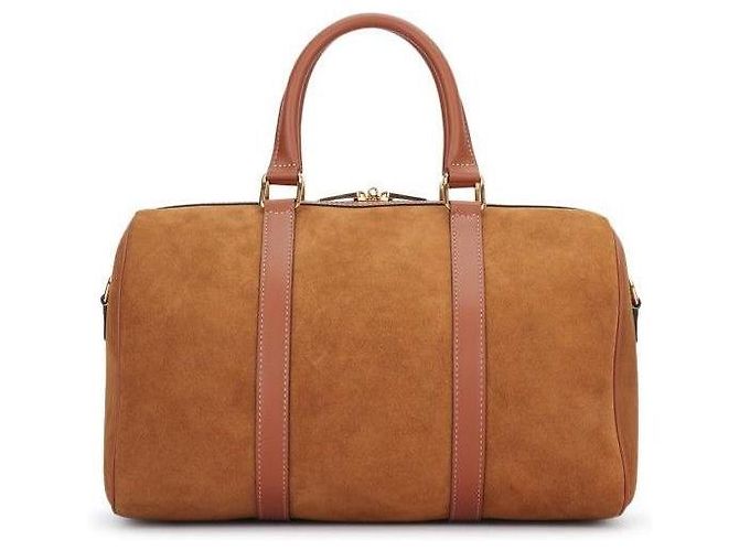Céline Borsa Boston in pelle di vitello scamosciata Arancione - vista 4