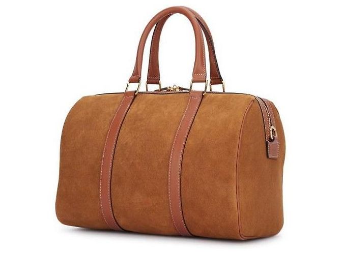 Céline Borsa Boston in pelle di vitello scamosciata Arancione - vista 5